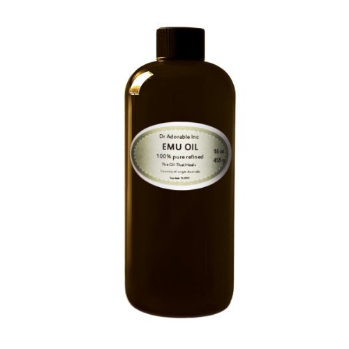 Ultra, clave, emu Oil by DR. ADORABLE 100 % PURE ORGANIC NATURAL 12 OZ