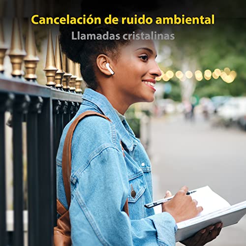 UMIDIGI AirBuds Auriculares Inalámbricos, Auriculares Bluetooth 5.0 Deportivos Micrófono Incorporado,Auriculares Inalambricos Bluetooth Control Táctil Tiempo de Reproducción de 20h con Caja de Carga