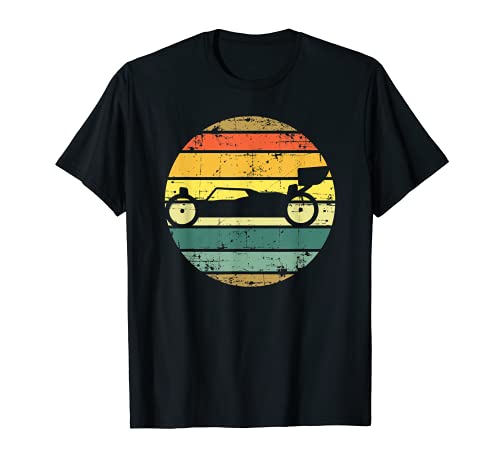 Un angustiado vintage sunset rc car buggy racing Camiseta