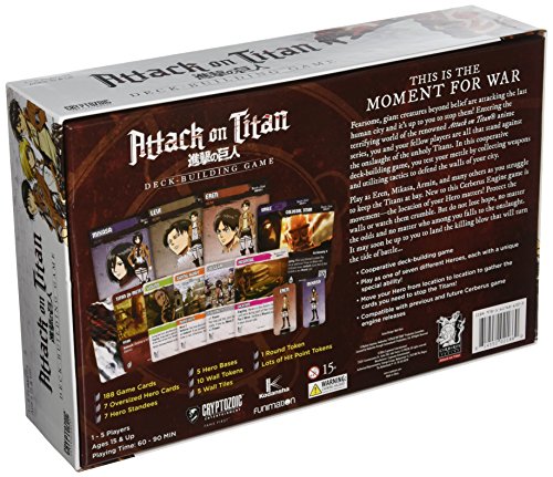 Unbekannt 'Crypt ozoic Entretenimiento cry02186 – de Tablero Attack On Titan Deck Building Game