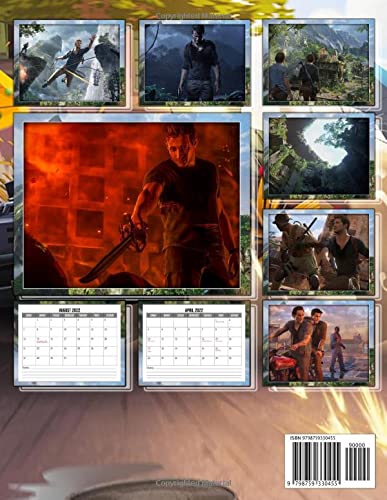 Uncharted 4 A Thief's End 2022 Calendar: GAMES Series Mini Planner Jan 2022 to Dec 2022 PLUS 6 Extra Months | High Quality Photos Pictures Collection Gift Idea For Fans