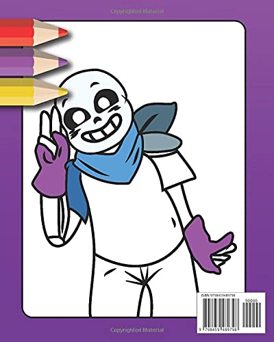 Undertale Sans Coloring Book: Coloring Book of Sans for everyone, Featuring Official Sans Characters from Undertale Game, Sans True Gifts For Family