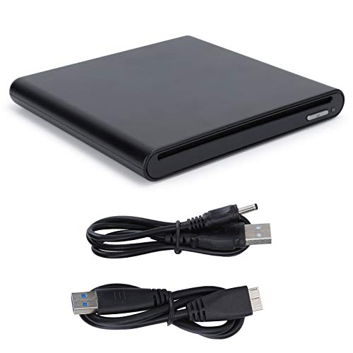 Unidad óptica Externa USB 3.0 4K Bluray Player, BD-RE Recorder Adecuado para computadoras con Windows 7/8/10, Plug and Play Unidad óptica Externa, Negro