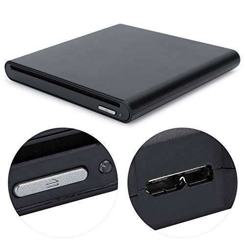 Unidad óptica Externa, USB 3.0 4K Plug and Play Reproductor Bluray Grabadora BD-RE Unidad óptica Externa, Adecuada para computadoras con Windows7/8/10