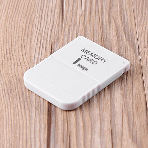 UniqueHeart Tarjeta de Memoria PS1 1 Mega Memory Card para Playstation 1 One PS1 PSX Game Práctica práctica asequible White 1M 1MB