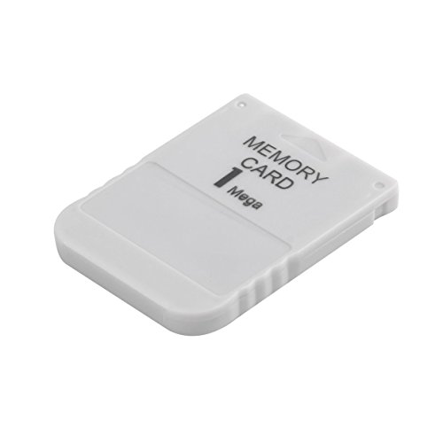 UniqueHeart Tarjeta de Memoria PS1 1 Mega Memory Card para Playstation 1 One PS1 PSX Game Práctica práctica asequible White 1M 1MB