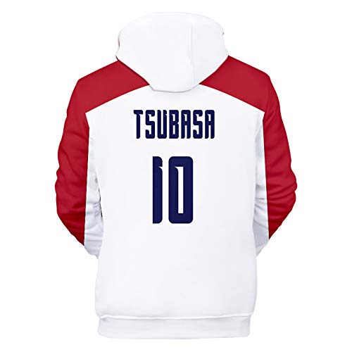 Unisex Hijos Adultos Anime Captain Tsubasa Casual Sudadera con Capucha de Manga Larga Ozora Tsubasa Sudaderas