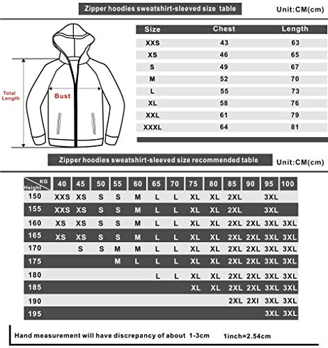 Unisex Sudadera con Capucha 3D Hoodies de la Capa de impresión con Capucha HD Tops Pullover Cremallera Cosplay Manga Larga con Gorra XS-3XL