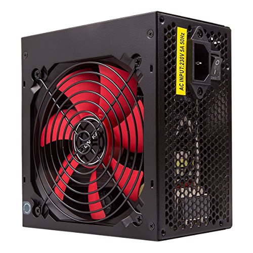 Unykach 52035 600w ATX Negro, Rojo Unidad de - Fuente de alimentación (600 w, 12v,+3.3v,+5v,+5vsb,12v, 28 a, 30 a, 28 a, 0,5 a).