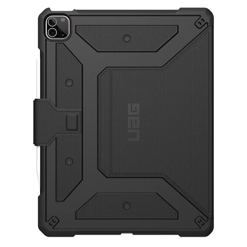 Urban Armor Gear Metropolis Funda Protectora para Apple iPad Pro 12.9" (5ª generación 2021) Case - [Apple Pencil 2 Compatible, Resistente, Admite de Despertador/sueño, Soporte] - Negro