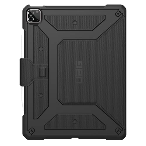 Urban Armor Gear Metropolis Funda Protectora para Apple iPad Pro 12.9" (5ª generación 2021) Case - [Apple Pencil 2 Compatible, Resistente, Admite de Despertador/sueño, Soporte] - Negro