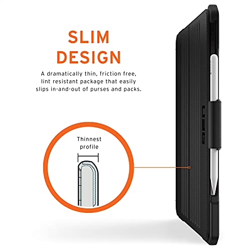 Urban Armor Gear Metropolis Funda Protectora para Apple iPad Pro 12.9" (5ª generación 2021) Case - [Apple Pencil 2 Compatible, Resistente, Admite de Despertador/sueño, Soporte] - Negro