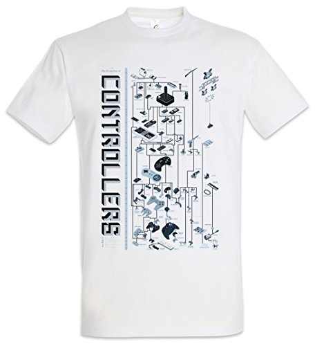 Urban Backwoods Controller Evolution Camiseta De Hombre T-Shirt Blanco Talla L