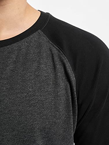 Urban Classics Shaped Raglan Long tee Camiseta, Cha/Blk, M para Hombre