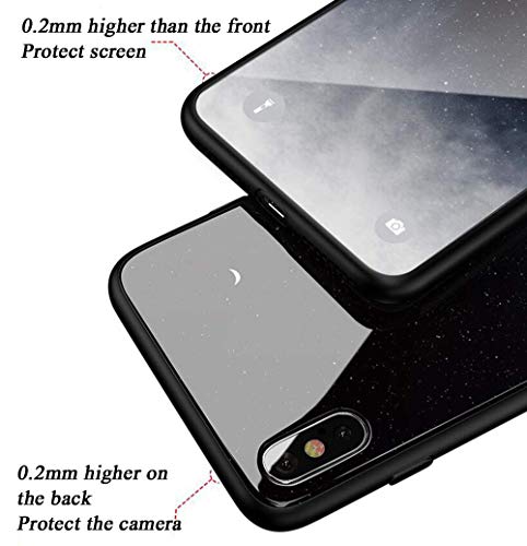 Urhause Compatible con Funda Huawei Y5 2019 Carcasa Trasera Case Vidrio Templado Degradado Color Cubierta Ultradelgado Anti-Rasguño Funda Protección 360 Grados Rígido Dura Bumper,Azul Rosado