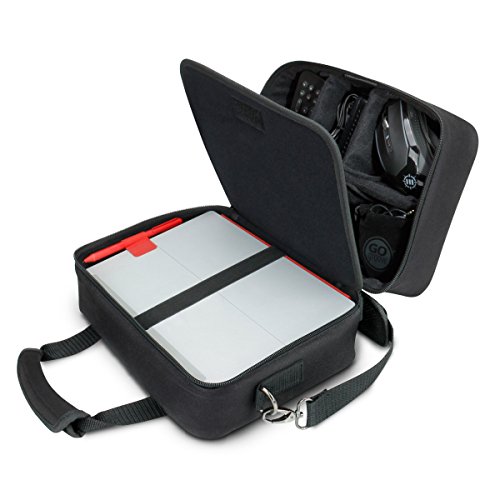 USA Gear Organizador de viaje electrónico, Tech Bag Case Custom Accesorios, correa ajustable para el hombro e interior acolchado – Funciona con tabletas, proyectores de viaje y más