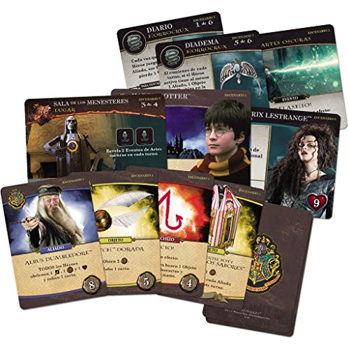 Usaopoly- Harry Potter Hogwarts Battle - Español, Multicolor, Talla Única (USHB01ES)