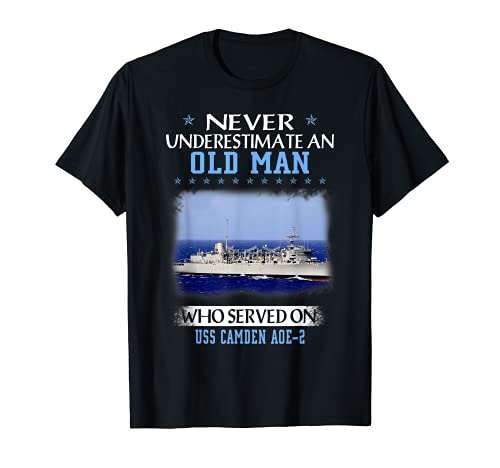 USS Camden AOE-2 Día de los Veteranos Día del Padre Camiseta