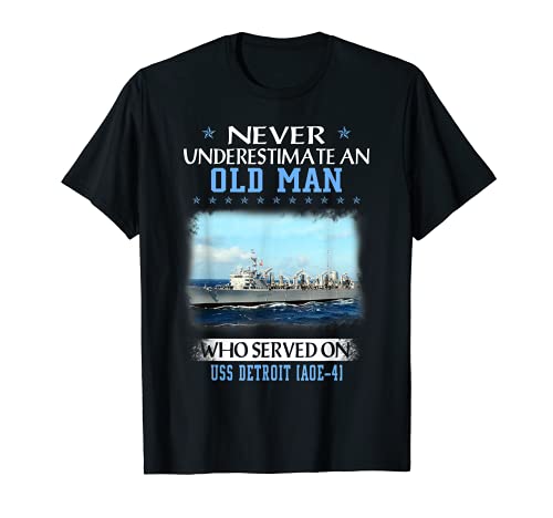 USS Detroit AOE-4 Día de los Veteranos Día del Padre Camiseta