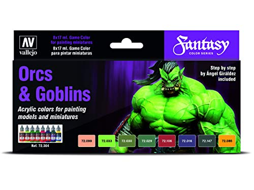 Vallejo Game Color Special Set 72304 Orcs & Goblins (8) by Angel Giraldez