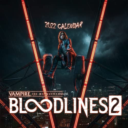 Vampire The Masquerade Bloodlines 2: OFFICIAL 2022 Calendar - Video Game calendar 2022 - Vampire -18 monthly 2022-2023 Calendar - Planner Gifts for ... games Kalendar Calendario Calendrier)