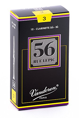Vandoren 56 Rue Lepic - Caja de 10 cãnas para clarinete, fuerza 3