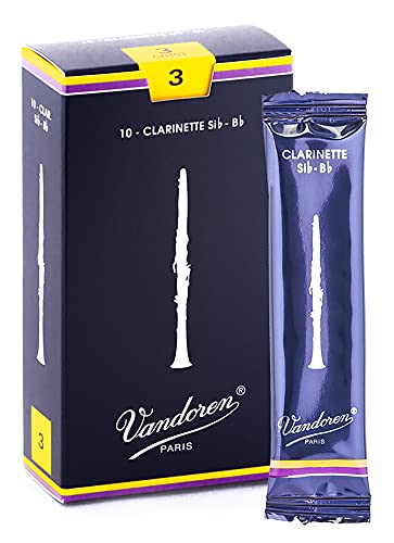 Vandoren CR103 - Caja de 10 cañas tradicional n.3 para clarinete