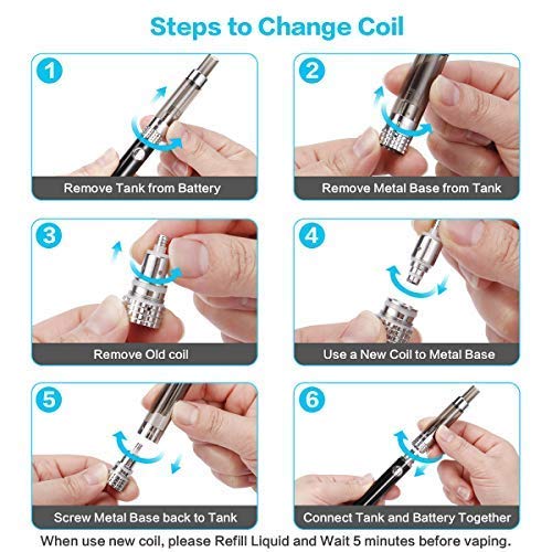 Vaper Cigarros Electronicos, MONVAP M2 Ecig, 2 * Vape Pen + 5* E Liquido, 1,6ohm 2ml, Battería Recargable Cigarrillos Electronicos, E Cigarette Sin Nicotina 0,0mg