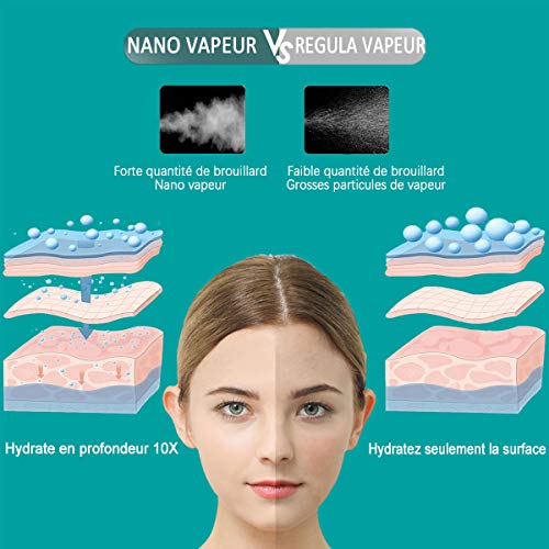 Vapor para el rostro Facial Steamer Face Steam Nano iónico vapor para el rostro fuerte bruma caliente casa spa herramienta hidratante para