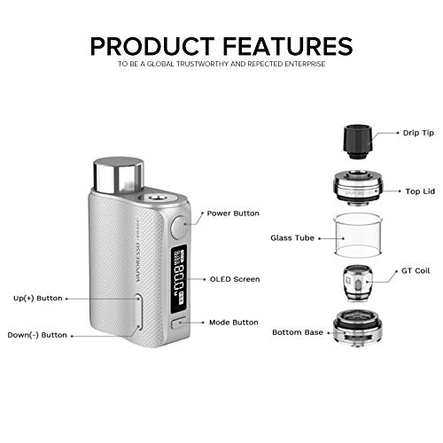 Vaporesso Swag II Kit Vape con 3.5ml NRG PE TANK Electronic Cigarette Box Mod Kit