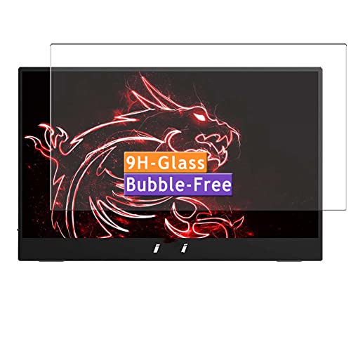 Vaxson Protector de Pantalla de Cristal Templado, compatible con MSI MAG161V 15.6" Monitor [solo área activa] Nuevo 9H Película Protectora Film Guard