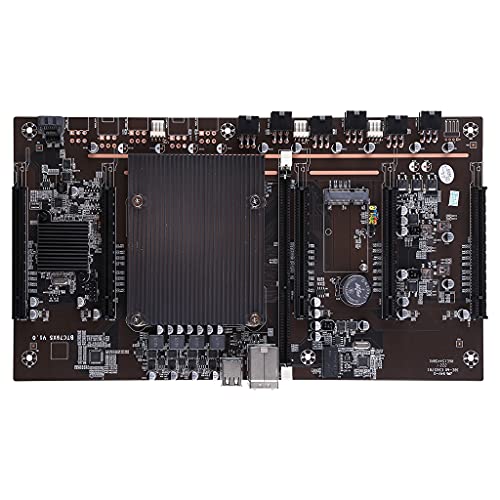 VEED Placa Base de minería, Placa Base de minería X79-H61 LGA 2011 CPU Socket 5 PCI-E Express 3.0 X8 Slots Soporte 3060 GPU DDR3 Memory Slot para Miner