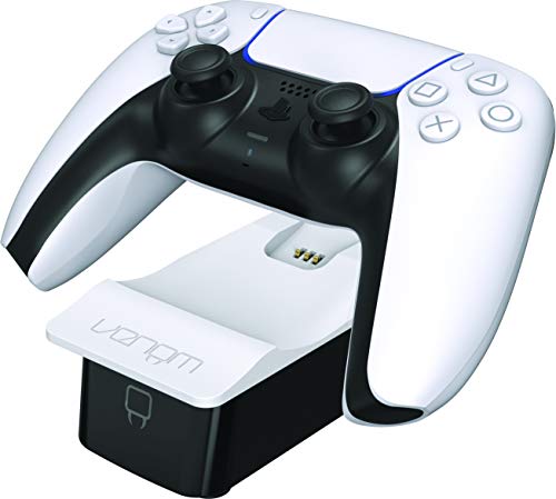 Venom Dual Sense VS5000 - Base de Carga para Controlador Dual (PS5), Color Blanco