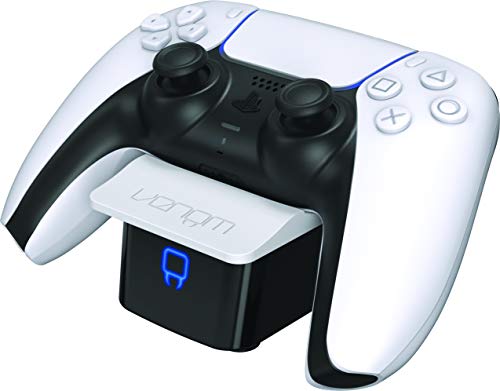 Venom Dual Sense VS5000 - Base de Carga para Controlador Dual (PS5), Color Blanco