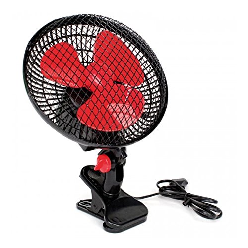 Ventilador / Circulador de aire oscilante con clip pinza - 15cm / 20W (Cyclone)