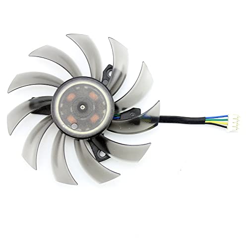 Ventilador de gráficosVentiladores de Tarjetas gráficas, T128010SH 75MM Ventilador más Fresco Fit for ASUS MSI GTX 1050 TI Radeon Sapphire 6930 7850 GTX 550750770 Ti HD 7870(Color:1pcs)