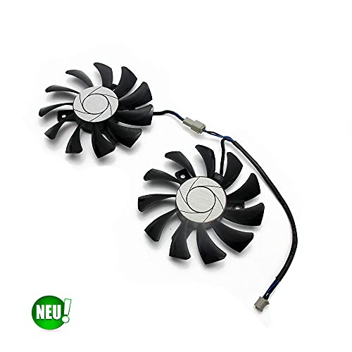 Ventilador Dual Fan para tarjeta de vídeo MSI Geforce GTX 1050Ti GTX 1050 Ti 2GT/4GT-OC HA8010H12F-Z 75 mm 2 pines