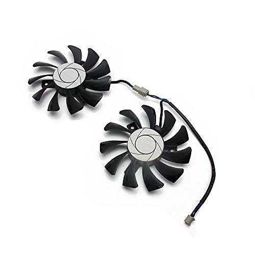 Ventilador Dual Fan para tarjeta de vídeo MSI Geforce GTX 1050Ti GTX 1050 Ti 2GT/4GT-OC HA8010H12F-Z 75 mm 2 pines