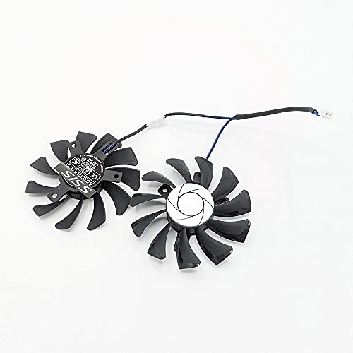 Ventilador Dual Fan para tarjeta de vídeo MSI Geforce GTX 1050Ti GTX 1050 Ti 2GT/4GT-OC HA8010H12F-Z 75 mm 2 pines