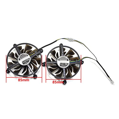 Ventiladores gráficos, cojinete de manga de ventilador de refrigeración de 85 mm y 4 pines, Fit for ventiladores enfriadores de tarjetas gráficas de video Zotac GTX1060 HA Geforce GTX 1060 6GD5 GTX