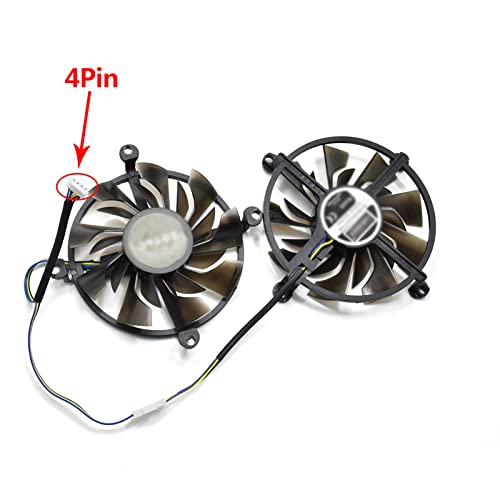 Ventiladores gráficos, cojinete de manga de ventilador de refrigeración de 85 mm y 4 pines, Fit for ventiladores enfriadores de tarjetas gráficas de video Zotac GTX1060 HA Geforce GTX 1060 6GD5 GTX