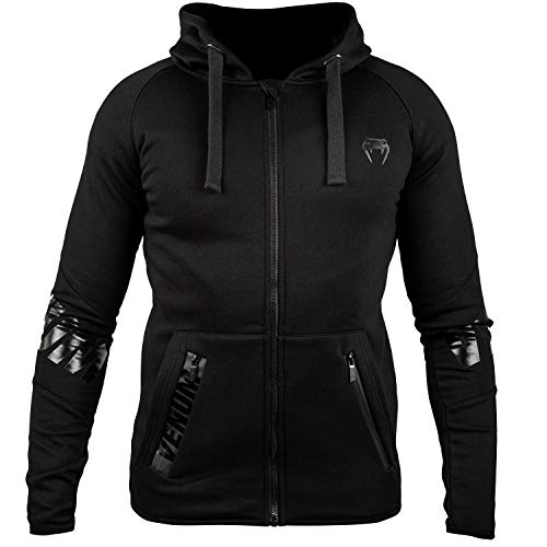 Venum Contender 3.0 Hoody Black-l Sudadera con Capucha, Negro/Negro, Unisex