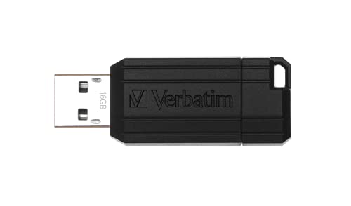 Verbatim Store 'N' Go Pinstripe - Memoria USB 2.0 de 16 GB (10 MB/s) Color Negro (49063)