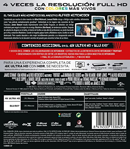 Vértigo (4K UHD + Blu-ray) [Blu-ray]