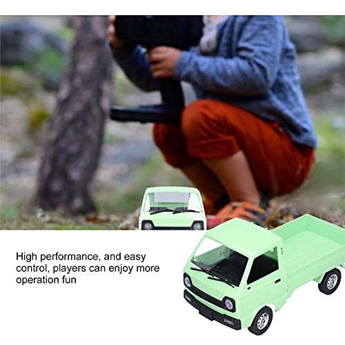 VGEBY RC Drift Car, 1/10 RC Drift Car USB Recargable 2.4 GHz Control Remoto Modelo De Camión Juguete RC Vehículo RC Drifting Racing Cars para Niños(Verde)