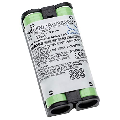 vhbw batería Compatible con Sony MDR-RF4000, MDR-RF895, MDR-RF895R, MDR-RF895RK Auriculares inalámbricos Cascos (700mAh, 2,4V, NiMH)