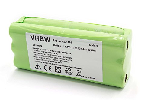 vhbw Batería recargable compatible con Taurus Aspirateur Striker Mini T270 aspiradora, robot limpieza (2000 mAh, 14,4 V, NiMH)