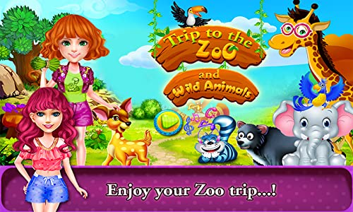 Viaje a el Zoo & Animales salvajes - ¡Un día divertido explorando la vida de los animales, juega y disfruta con los amigos de la escuela!