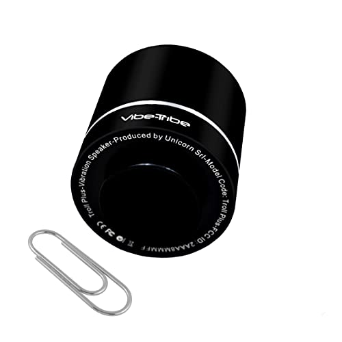 Vibe-Tribe Troll Mini Negro: 3 Watt vibración Altavoz con Manos Libres Bluetooth