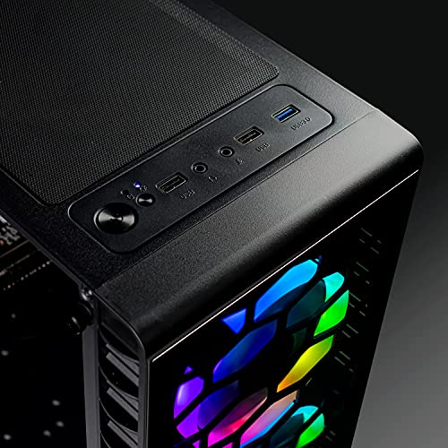 Vibox I-7 Gaming PC - Seis Core AMD Ryzen 5 5600G Procesador - Radeon Vega 7 Gráficos - 16Gb RAM - 240GB SSD - 1Tb Disco Duro - Windows 10 - WiFi